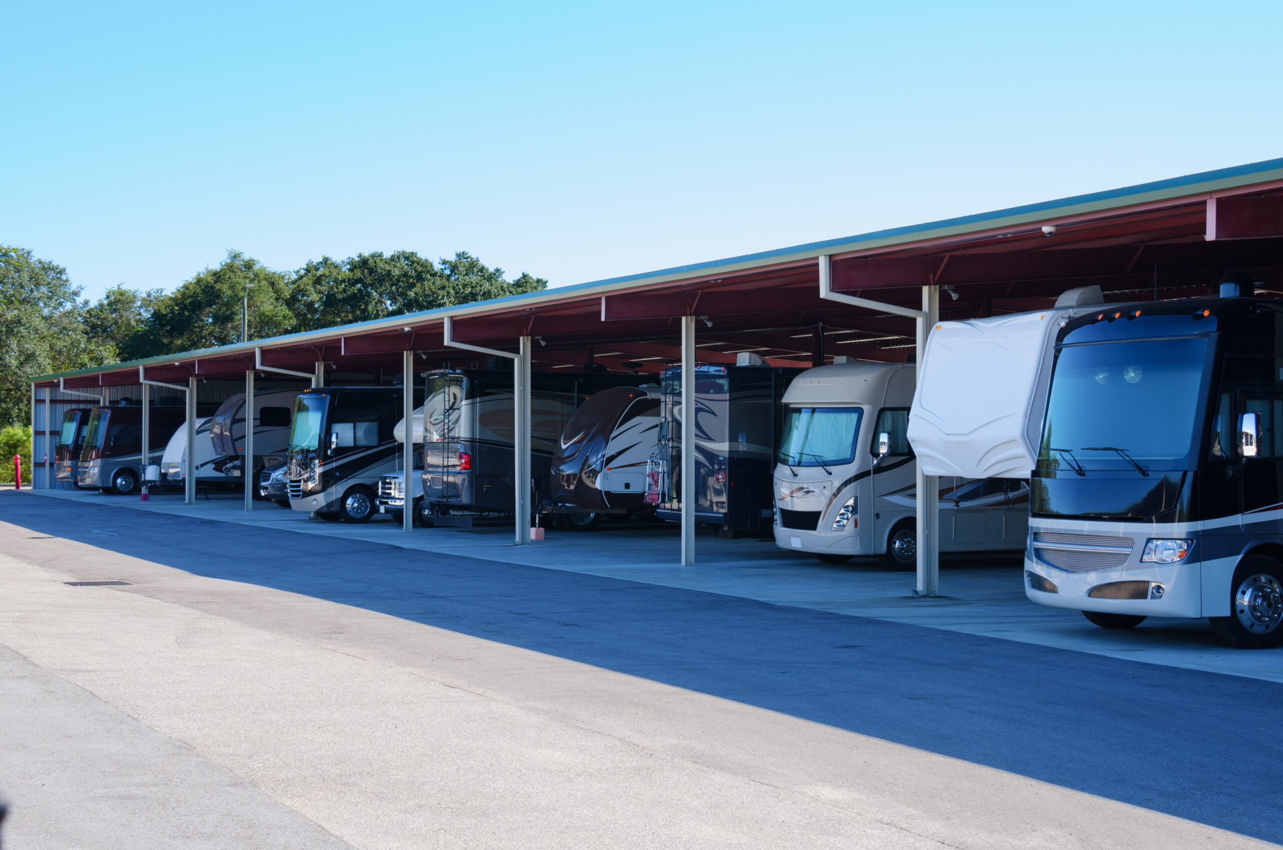 covered rv parking