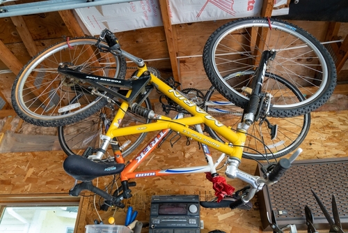 ceiling mounted bike hooks