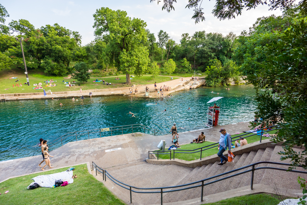 Barton Springs Pool in Austin Texas