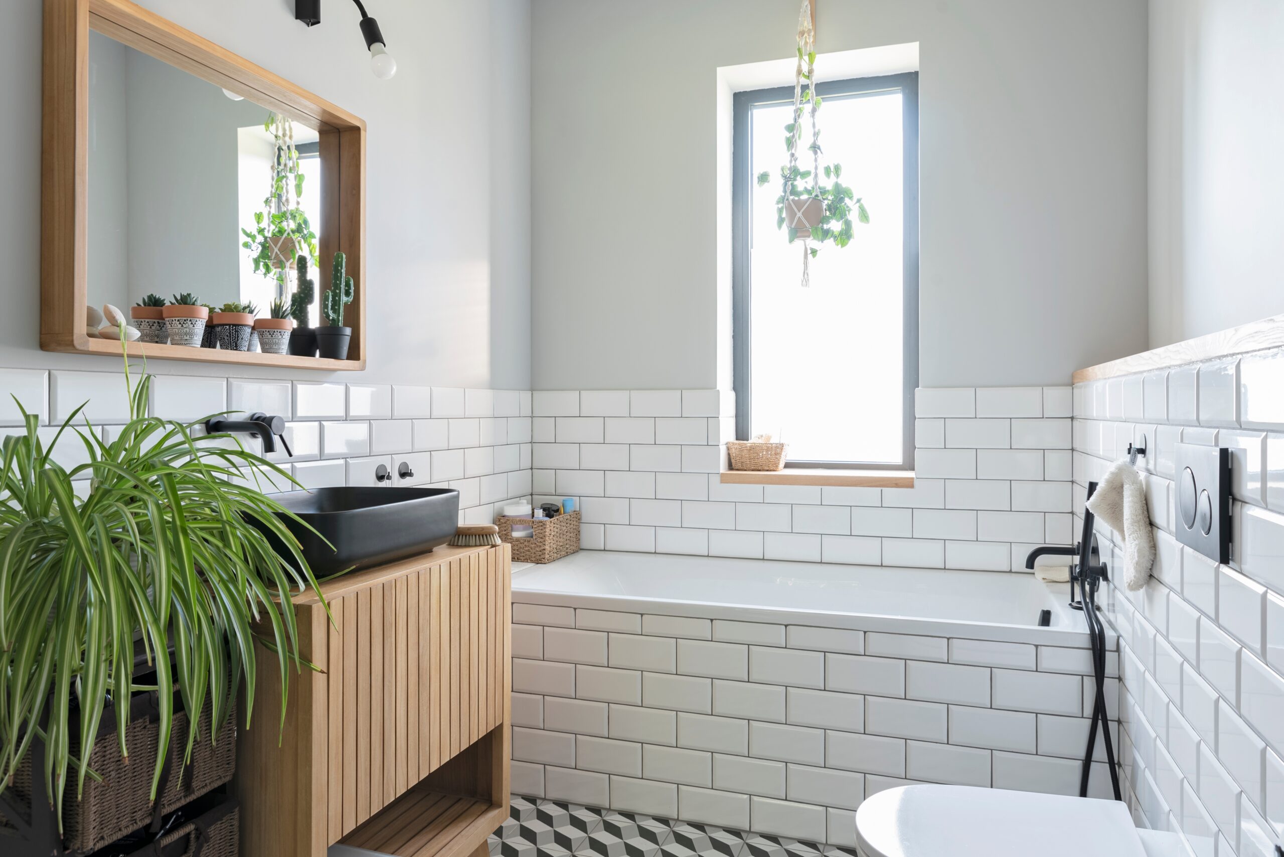 a freshly renovated bathroom