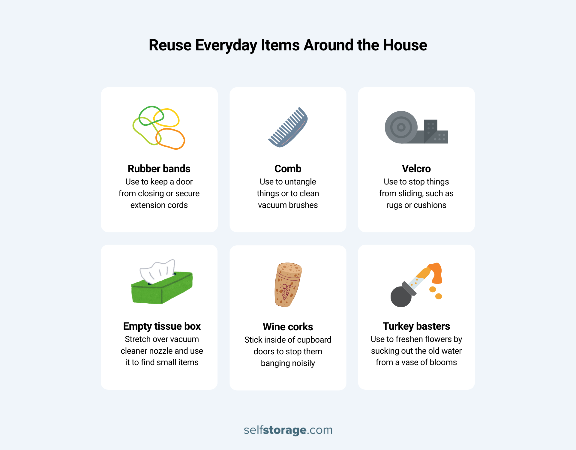 graphics with hacks to reuse everyday items around the house